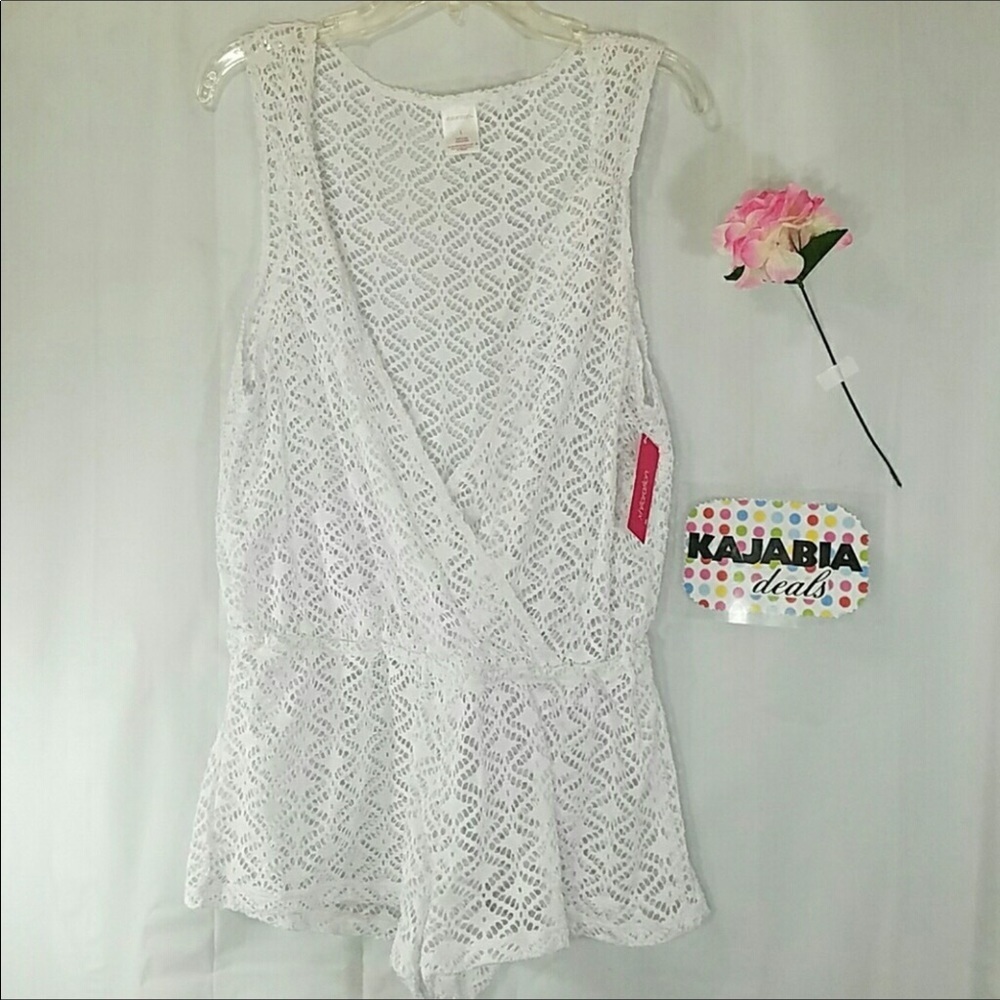 XHILARATION Swim Cover Up/Romper NWT Size Large - Picture 2 of 6